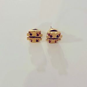 Tory Burch gold stud earrings